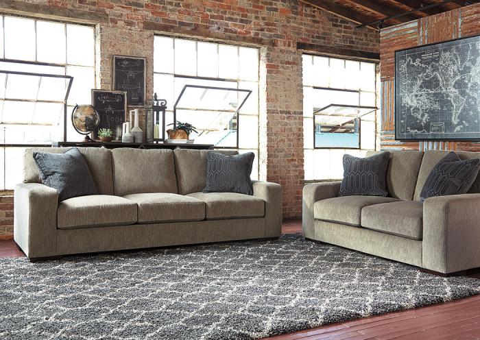 Entwine Smoke Sofa & Loveseat,In-store