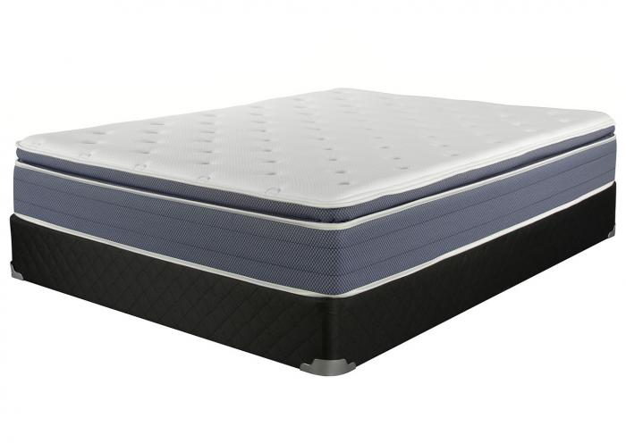 BRYCE PILLOW TOP TWIN MATTRESS W/FOUNDATION,Corsicana