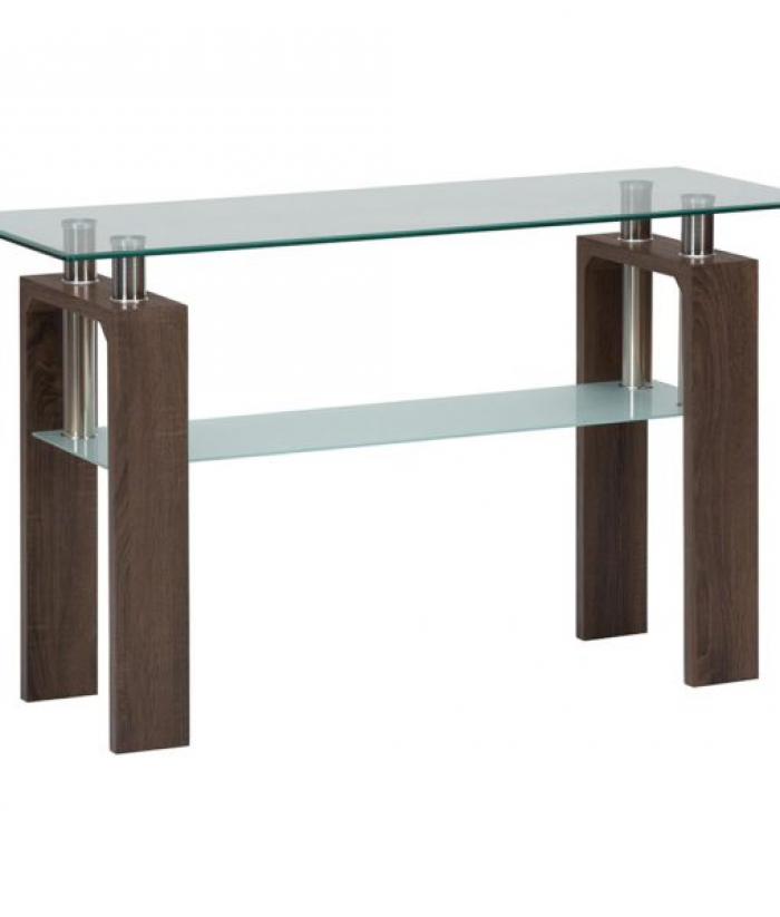 Compass 50" Sofa Table with Glass Top 198-4,Jofran 