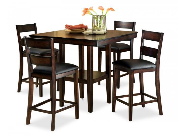 Pendleton Counter Height Dining set table with four stools,Standard Furniture 