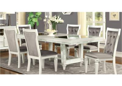 Astaire Platinum Dining Table 6 Chairs