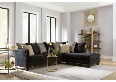 Image for 2 Pc Sectional Jet Black