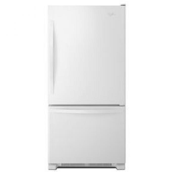 Whirlpool® 33-inches wide Bottom-Freezer Refrigerator with SpillGuard™ Glass Shelves - 22 cu. ft,Whirlpool