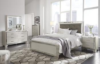 Lonnix Queen Panel Bed w/ Chest, Nightstand, Dresser & Mirror,In-Store Product