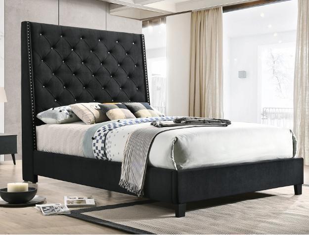 5265 Black Queen Bed,CrownMark Furniture