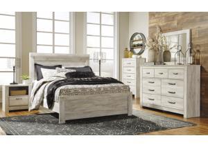 Bellaby Whitewash Queen Panel Bed w/Dressser and Mirror,In-Store Product