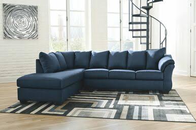 Darcy Blue 2 Piece Sectional With Chaise,Lifestyle