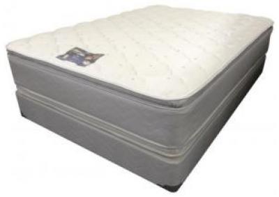 Blue Imperial Queen Size Double Sided Pillow Top Mattress Set