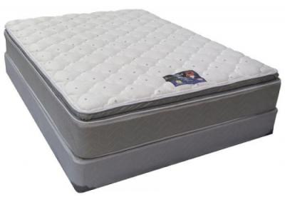 Blue Imperial King Size Single Sided Pillow Top Mattress Set