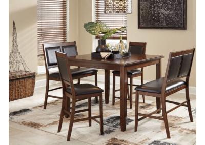 Meredy Counter Height Dining Table and Bar Stools 