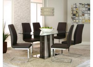 G5221-735 7 Piece Dining Set with Portobello Side Chairs