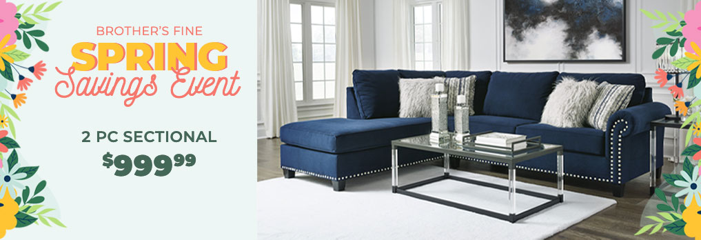 Spring Savings Event 2 PC Sectional