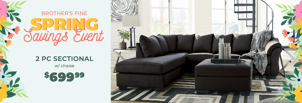Spring Savings Event 2 PC Sectional