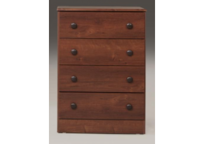 Image for 4 Drawer Fully Assembled Cherry Chest