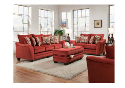 Image for Julie Persimmon Sofa and Loveseat