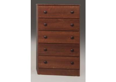 Image for 5 Drawer Fully Assembled Cherry Chest