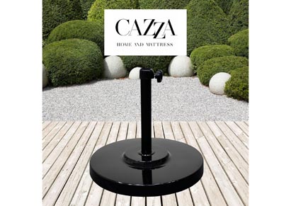 Image for CAZZA 50LBS Umbrella Base With Steel Cover with Concrete Black