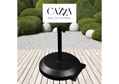 Image for CAZZA 75LBS Umbrella Base With Steel Cover with Concrete Black
