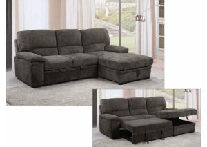 Knoxville' Chaise Storage Sleeper Sectional