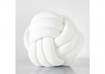 Image for Knot Velvet Throw Pillows - White