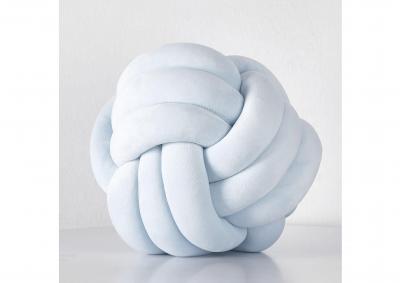 Image for Knot Velvet Throw Pillows - Blue