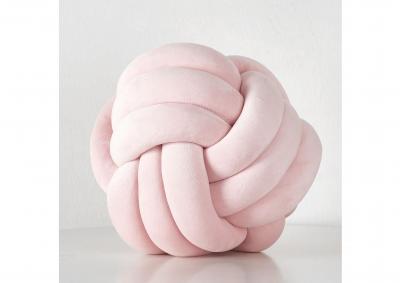 Image for Knot Velvet Throw Pillows - Pink