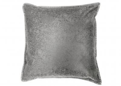 Image for Mason Vegan Leather Throw pillows - Gray