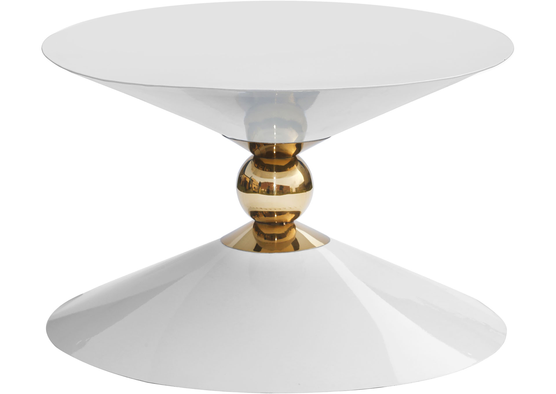Excel White / Gold Coffee Table Coco Furniture Galleries