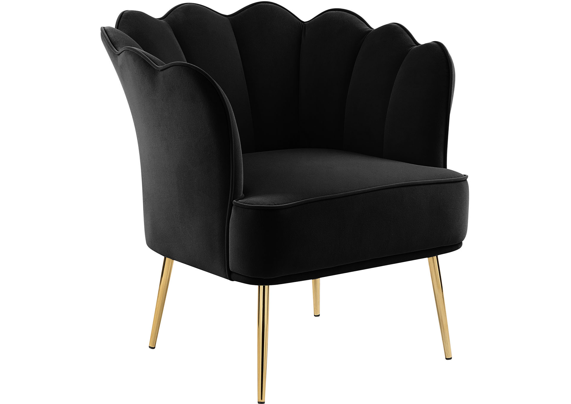 Woodford Black Velvet Accent Chair,"Serafina" In-Store