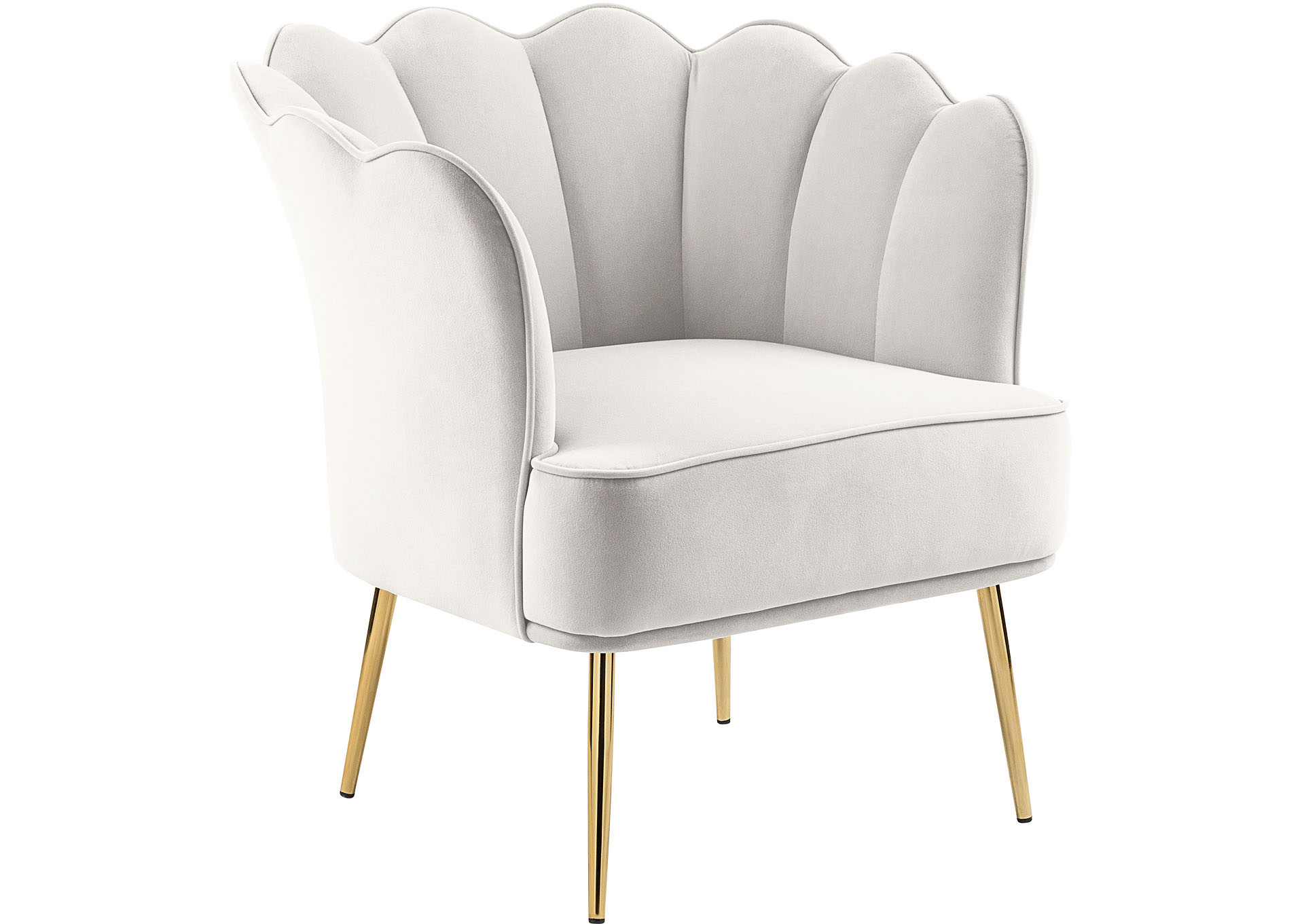 Woodford Cream Velvet Accent Chair,"Serafina" In-Store
