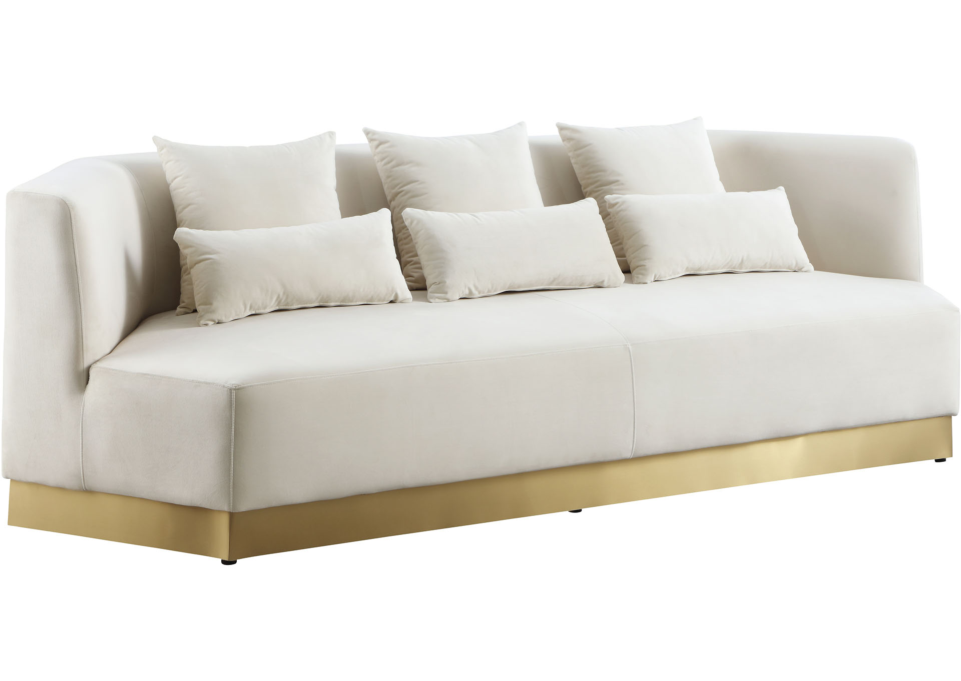 zaria velvet 72'' square arm sofa bed