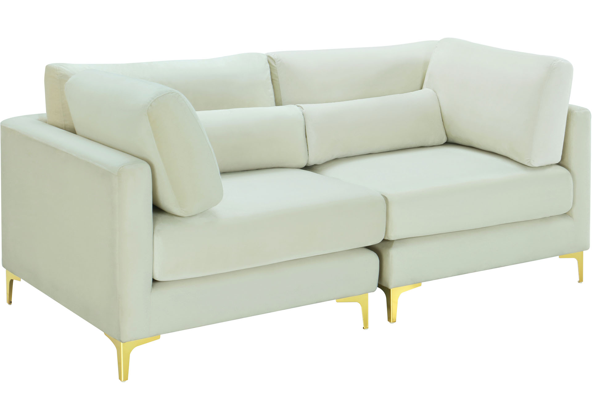 Damian Cream Velvet Modular Sofa Coco Furniture Galleries