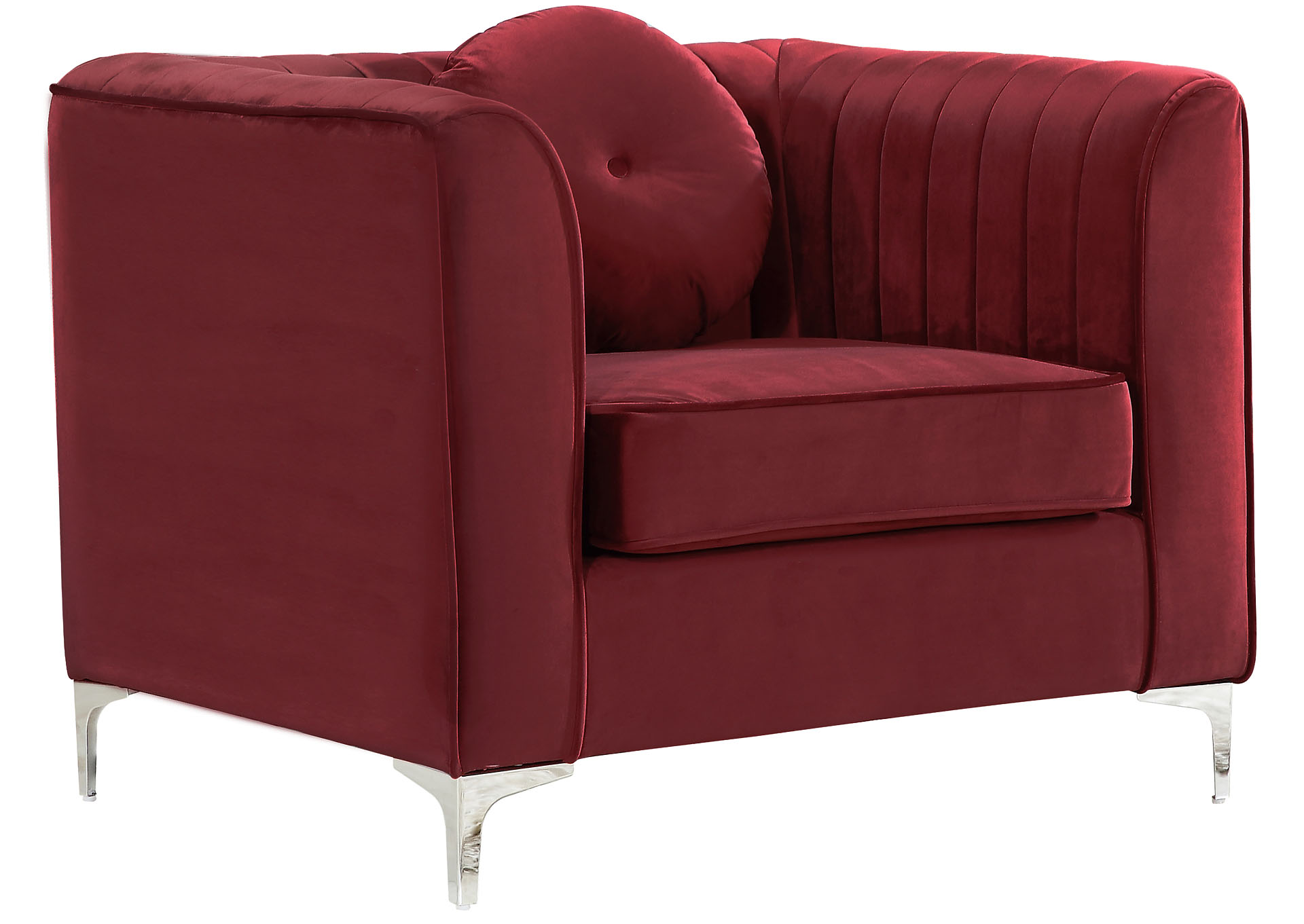 Edith Burgundy Velvet Chair Coco Furniture Galleries