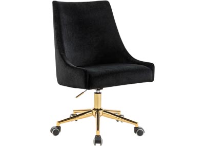 Image for Arden Black Velvet Office Chair