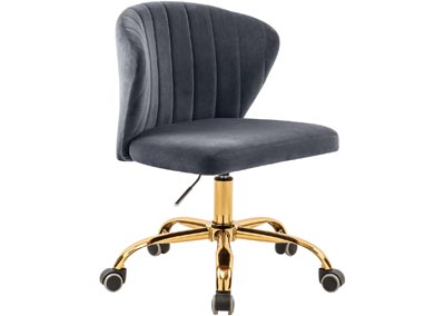 Image for Hendrix Grey Velvet Office Chair