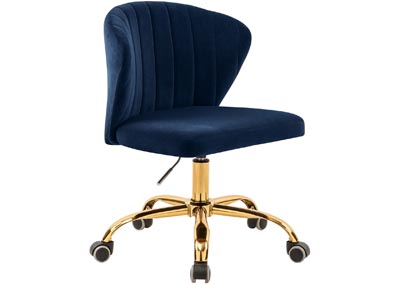Image for Hendrix Navy Velvet Office Chair