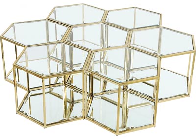 Image for Nube Brushed Gold Coffee Table