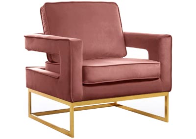 Reeva Pink Velvet Accent Chair