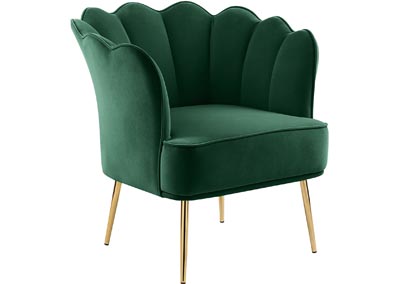 Woodford Green Velvet Accent Chair