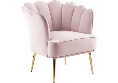 Woodford Pink Velvet Accent Chair