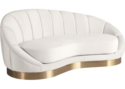 Image for Ala Cream Velvet Chaise