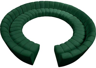 Image for Cecile Green Velvet 12pc. Modular Sectional