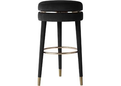 Image for Claude Black Velvet Counter Stool 