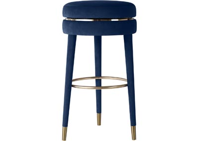 Image for Claude Navy Velvet Counter Stool 