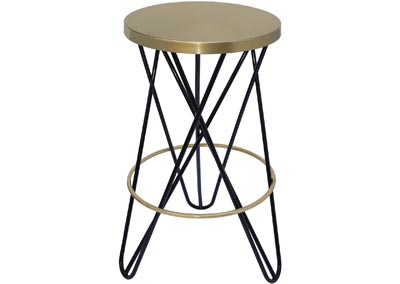 Image for Tyso Black / Gold Counter Stool
