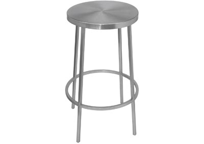 Ring Silver Counter Stool