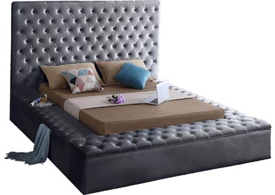 Image for Claire Grey Velvet Full Bed (3 Boxes)