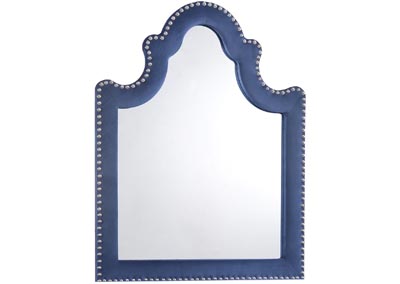 Image for Caroline Navy Velvet Mirror