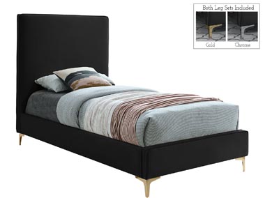 Image for Vector Black Velvet Twin Bed