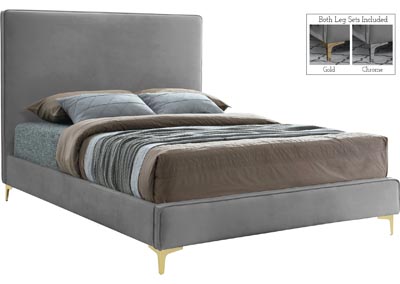 Image for Vector Grey Velvet Full Bed